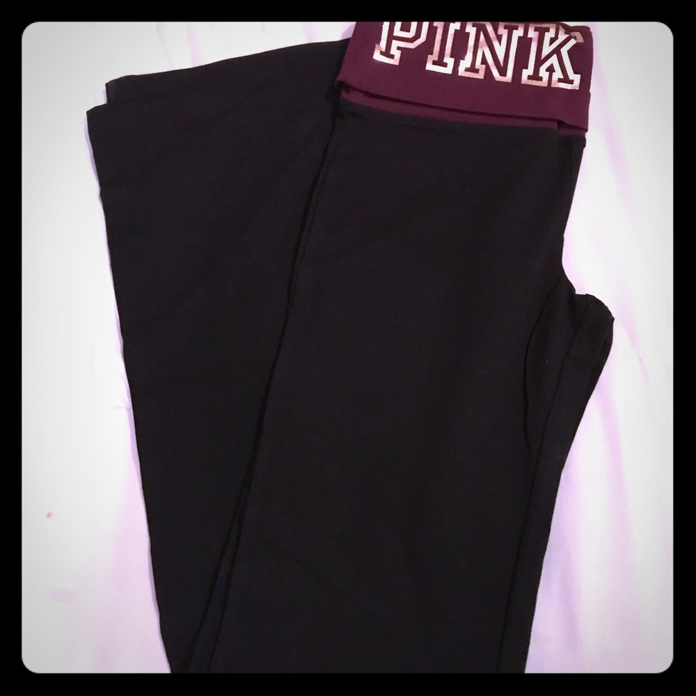 Pink yoga pants